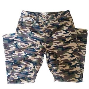 NOBO CAMO HIGH RISE SKINNY JEANS